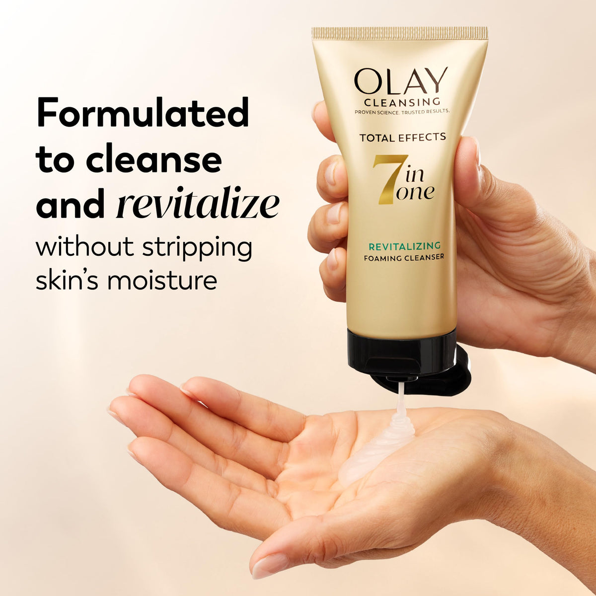 Olay Total Effects Revitalizing Foaming Cleanser, Daily Face Wash, 5 oz (Pack of 3) Olay