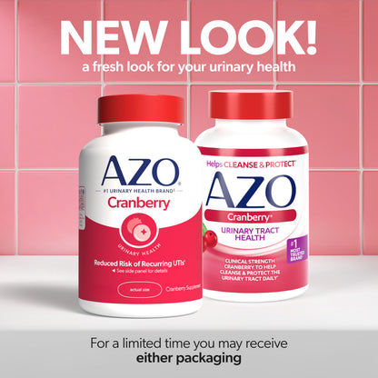 AZO Cranberry Supplement, Made with Concentrated Whole Fruit Cranberry Powder to Help Cleanse and Protect the Urinary Tract AZO