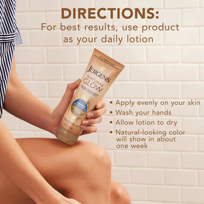 Jergens Natural Glow + Firming Daily Moisturizer Medium to Tan Skin Tones 7.5oz Jergens