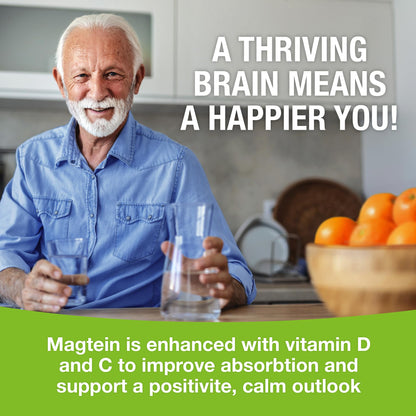 Magtein - Magnesium L-Threonate Supplement, Memory, Focus, Sleep & Brain Health Formula for Men & Women, Cognitive Support for Adults Magtein