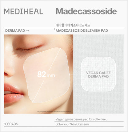 MEDIHEAL Madecassoside Blemish Care Toner Pad MEDIHEAL