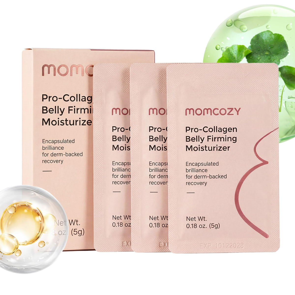 Momcozy Pro-Collagen Belly Firming Moisturizer Stretch Mark Cream 0.54 oz Momcozy