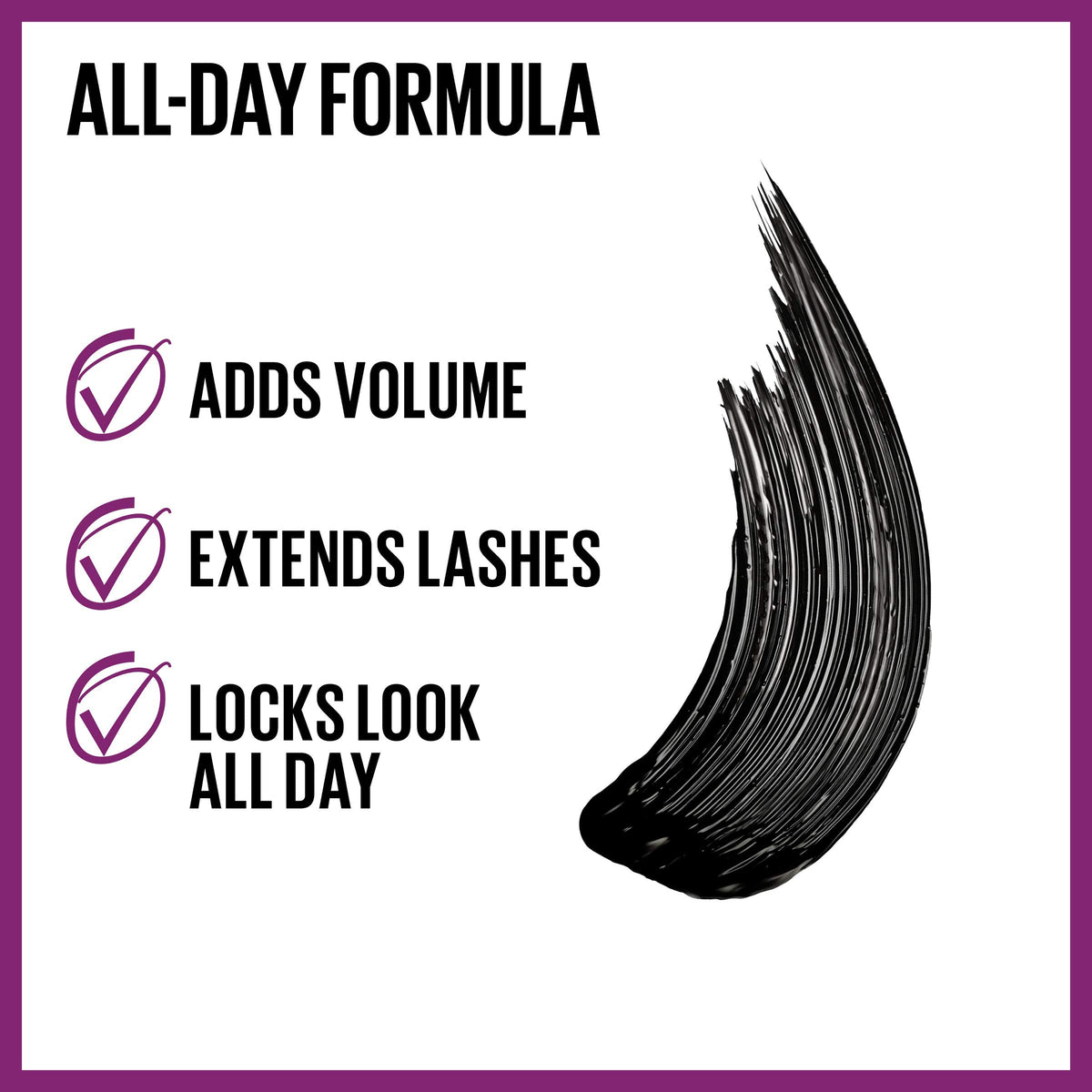 Maybelline The Falsies Lash Lift Washable Mascara Volumizing, Lengthening, Lifting, Curling, Multiplying, Eye Makeup, Blackest Black, 1 Count MAYBELLINE