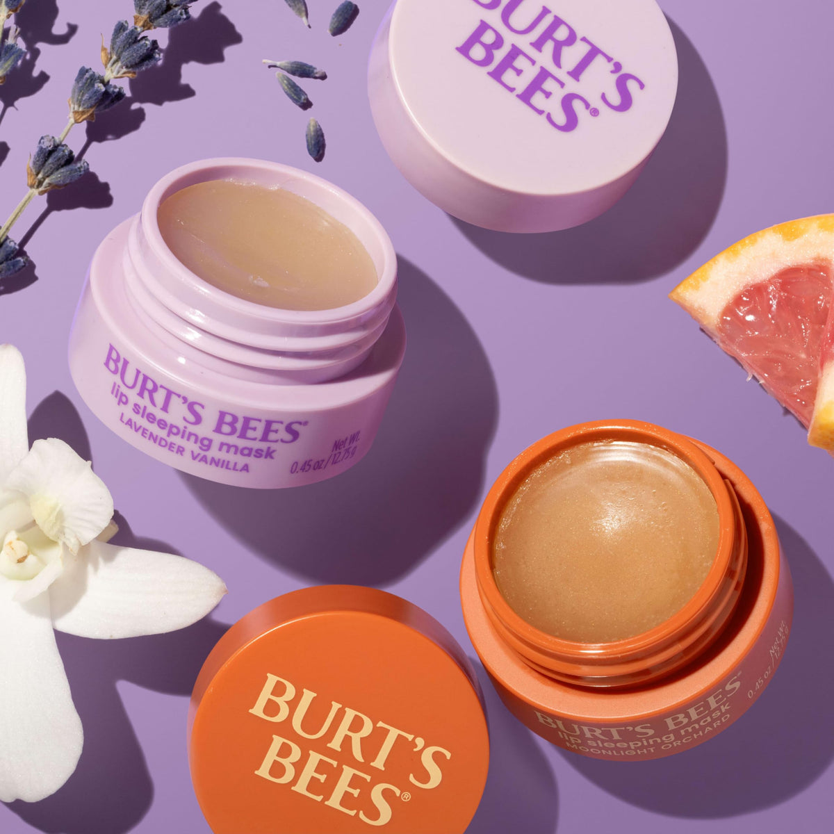 Burt’s Bees Lavender Vanilla Lip Sleeping Mask, 0.45 oz. Burt's Bees