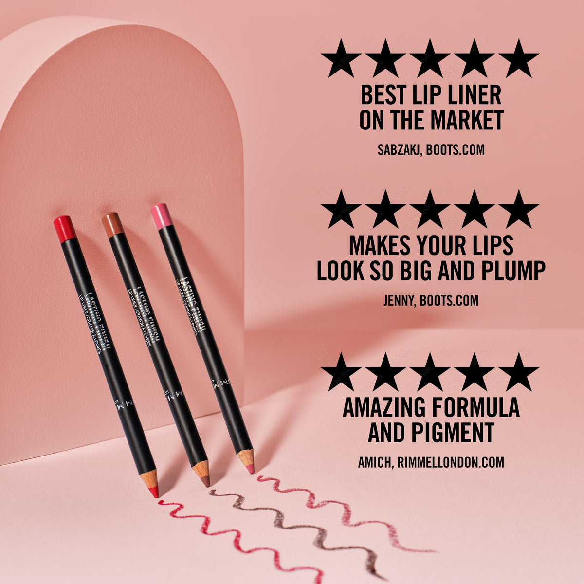 Rimmel Lasting Finish 8HR Soft Lip Liner Pencil - Vibrant, Blendable Formula to Lock Lipstick in Place for 8 Hours - 705 Cappuccino, .04oz Rimmel
