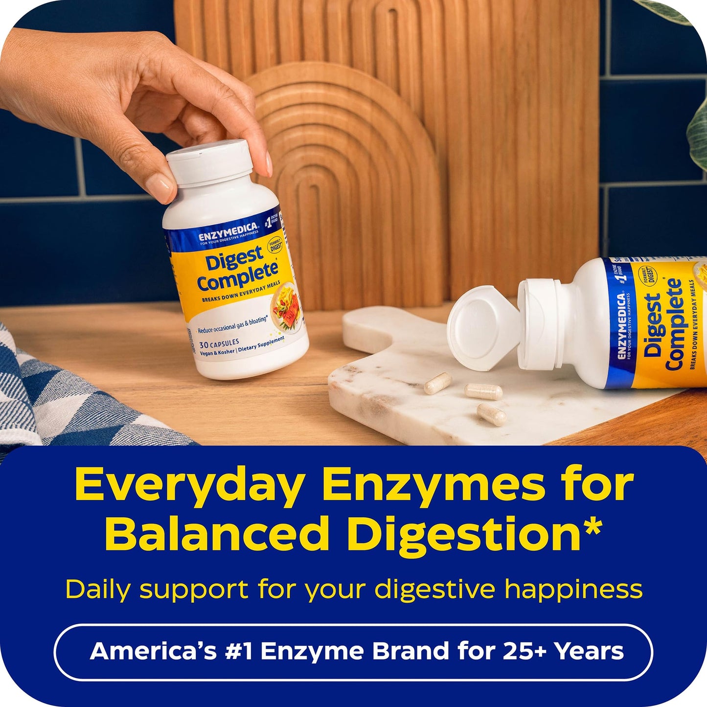 Enzymedica Digest Complete - Helps Gas & Bloating - 90 Caps Gsupps Australia