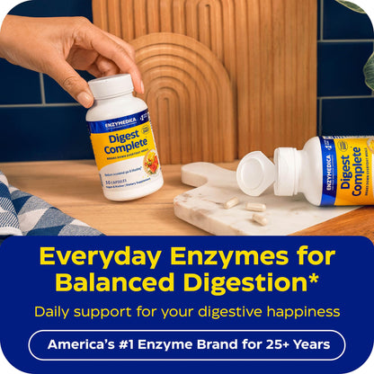 Enzymedica Digest Complete - Helps Gas & Bloating - 90 Caps Gsupps Australia