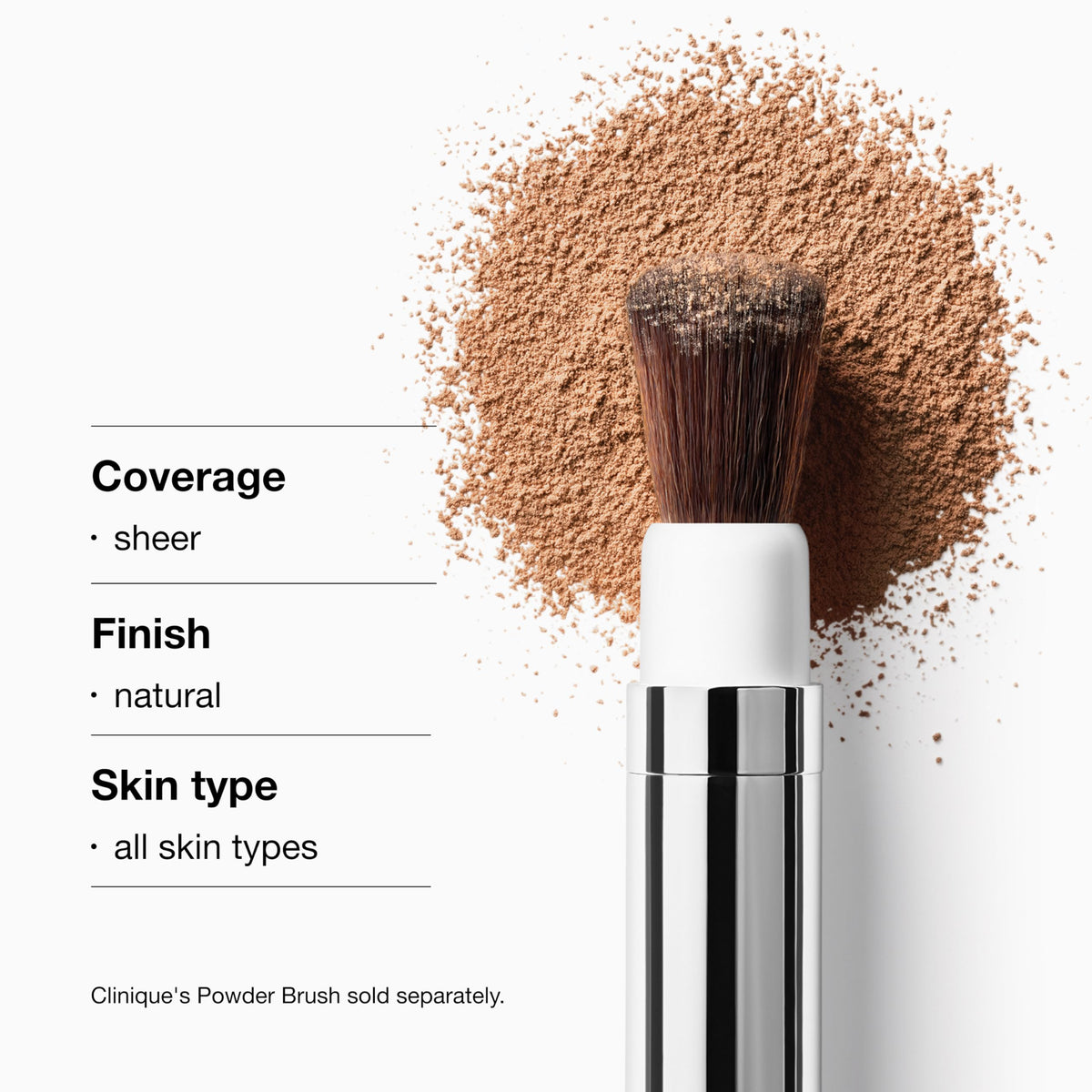 Clinique Blended Face Loose Setting Powder For All Skin Types | Sheer Coverage, Natural Finish, Transparency 3, 0.88 Ounce Clinique