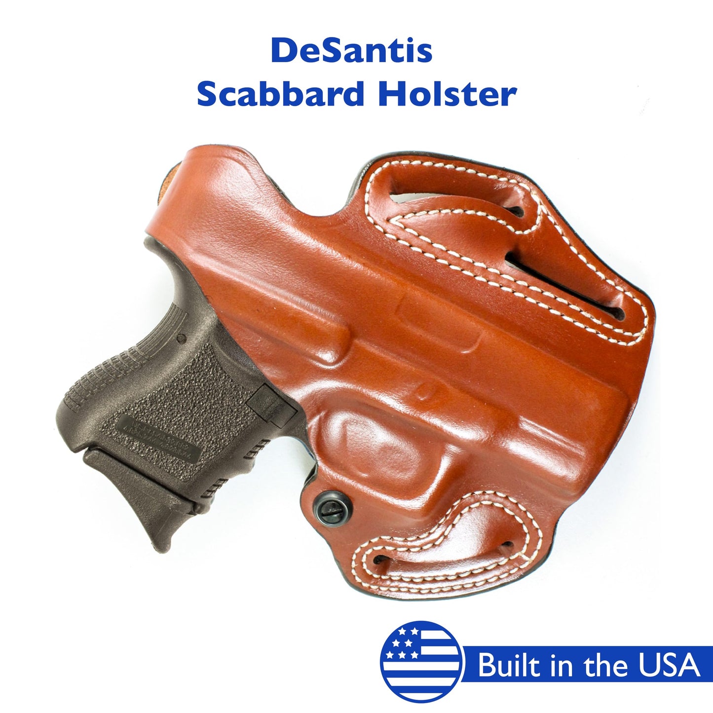 DeSantis Thumb Break Scabbard - OWB Gun Holster for Men and Women, Leather Belt Slide Holster for Pistols, Exact Molding, Secure and Highly Concealable OWB Carry Gsupps Australia