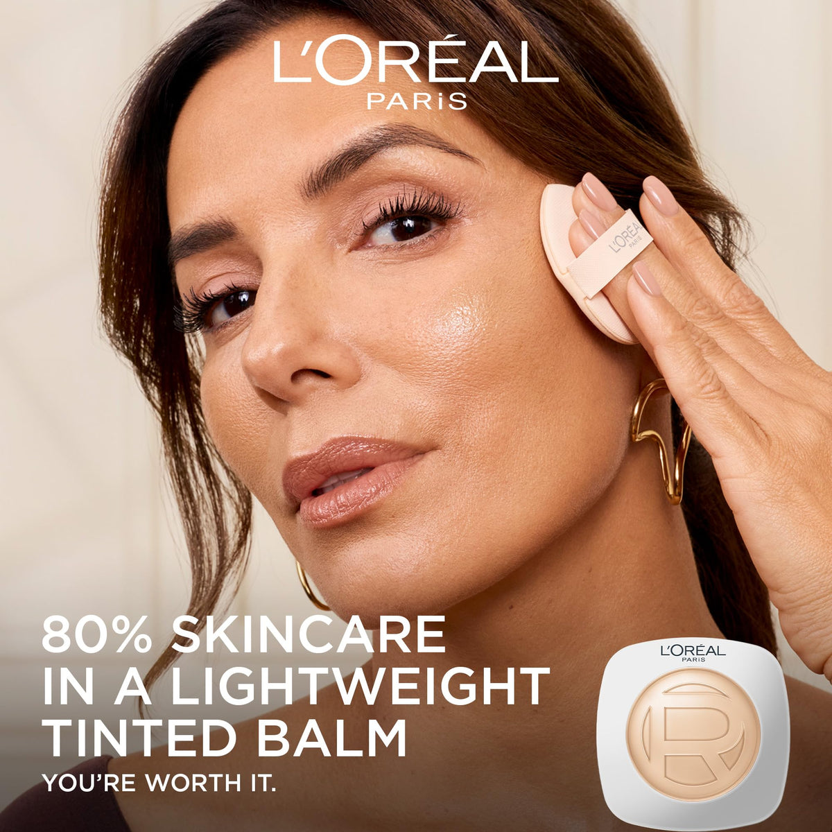 L'Oreal Paris True Match Hyaluron Tinted Balm Foundation, Skincare Foundation with Light to Medium Radiant Coverage, Minimizes Wrinkles and Fine Lines, Non-Comedogenic Formula, Medium Light 4 L'Oreal Paris