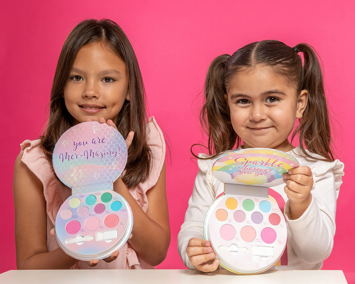 Lip Smacker Sparkle & Shine Eyeshadow Makeup Palette, Mermaid Palette Shimmer | Christmas Make Up Collection | Holiday Present | Gift for Girls Lip Smacker
