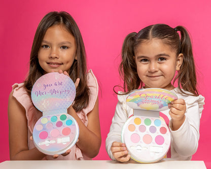 Lip Smacker Sparkle & Shine Eyeshadow Makeup Palette, Mermaid Palette Shimmer | Christmas Make Up Collection | Holiday Present | Gift for Girls Lip Smacker