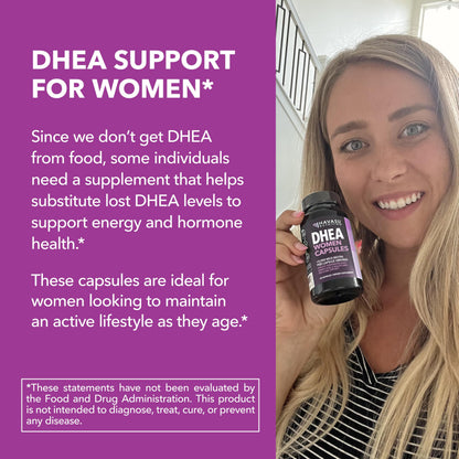 DHEA 50mg Per Serving, Vegan, Non-GMO Hormone Balance Supplement, 60ct | DHEA Supplement for Men and Women, Supports Energy, Healthy Aging, Hormone Balance, Mood and Vitality, 2-Month Supply Gsupps Australia