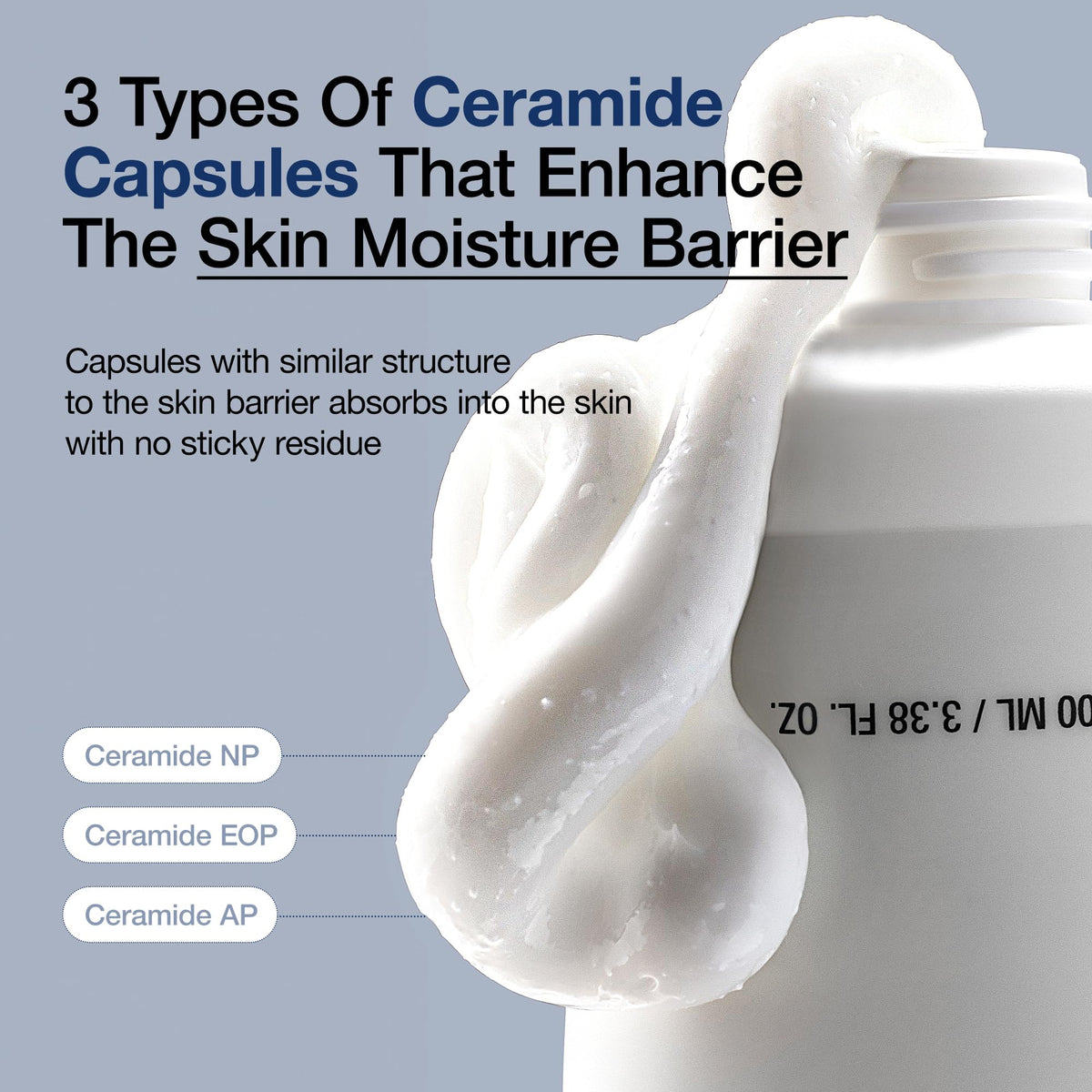 ANUA 3 Ceramide Panthenol Moisture Barrier Cream, 3.38 fl oz ANUA