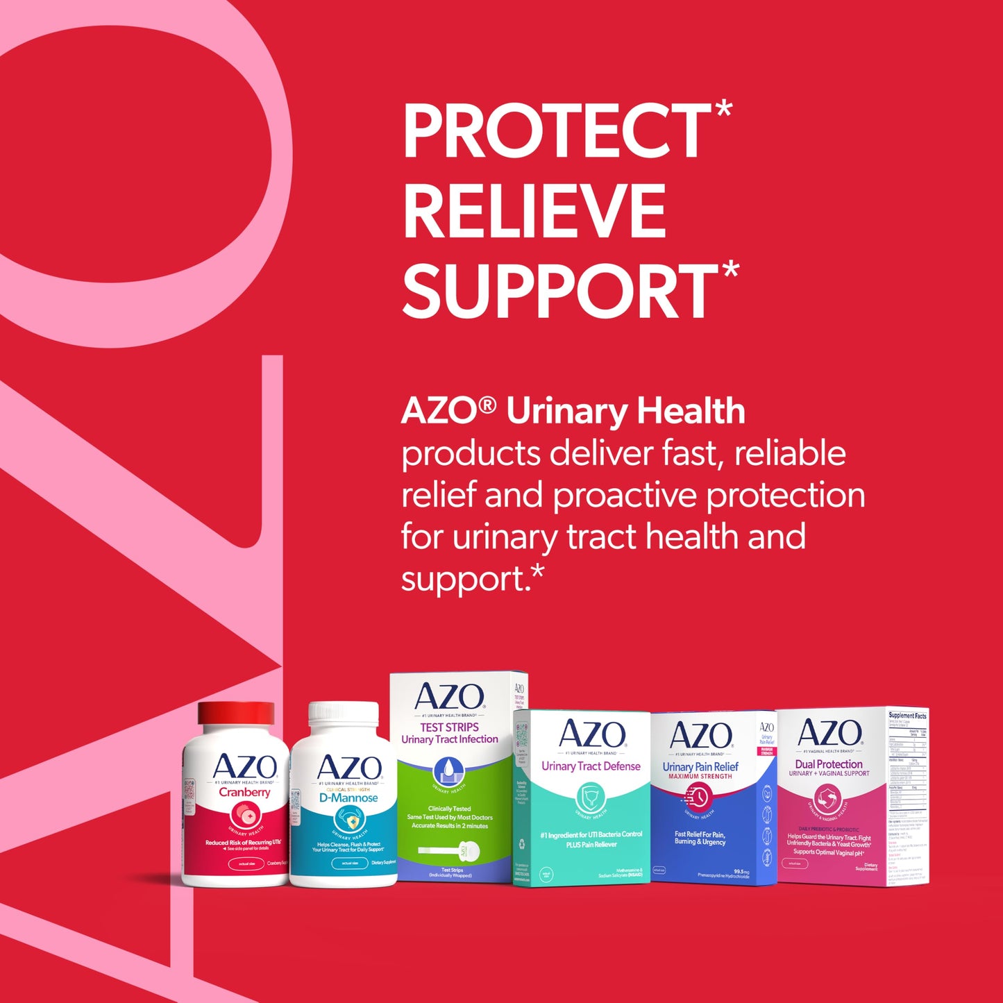 AZO Cranberry Urinary Tract Health Gummies Dietary Supplement, 2 Gummies = 1 Glass of Cranberry Juice, Helps Cleanse & Protect AZO