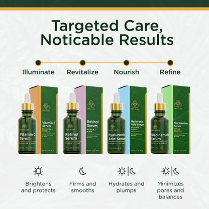 Tree of Life Beauty Vitamin C Skin Care Set, Skin Brightening Face Oil for Dark and Age Spots, Facial Serums Tree of Life