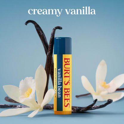 Burt's Bees Lip Balm - Vanilla Bean, Lip Moisturizer With Responsibly Sourced Beeswax, Tint-Free, Natural Origin Conditioning Treatment, 2 Tubes, 0.15 oz. Burt's Bees