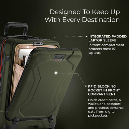 Briggs & Riley Torq Large 30 Inch Hardside Checked Luggage, Stealth Black Gsupps Australia