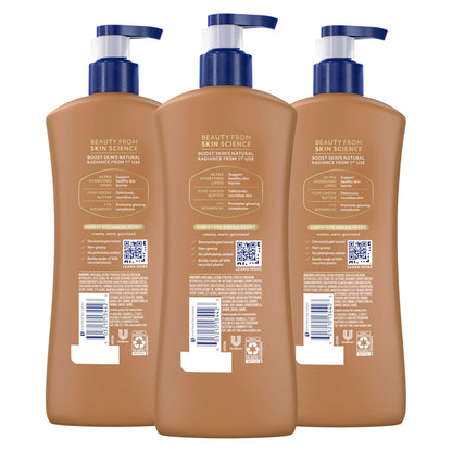 Vaseline Cocoa Radiant Body Lotion for Dry Skin + Cocoa Butter 20.3oz 3ct Vaseline
