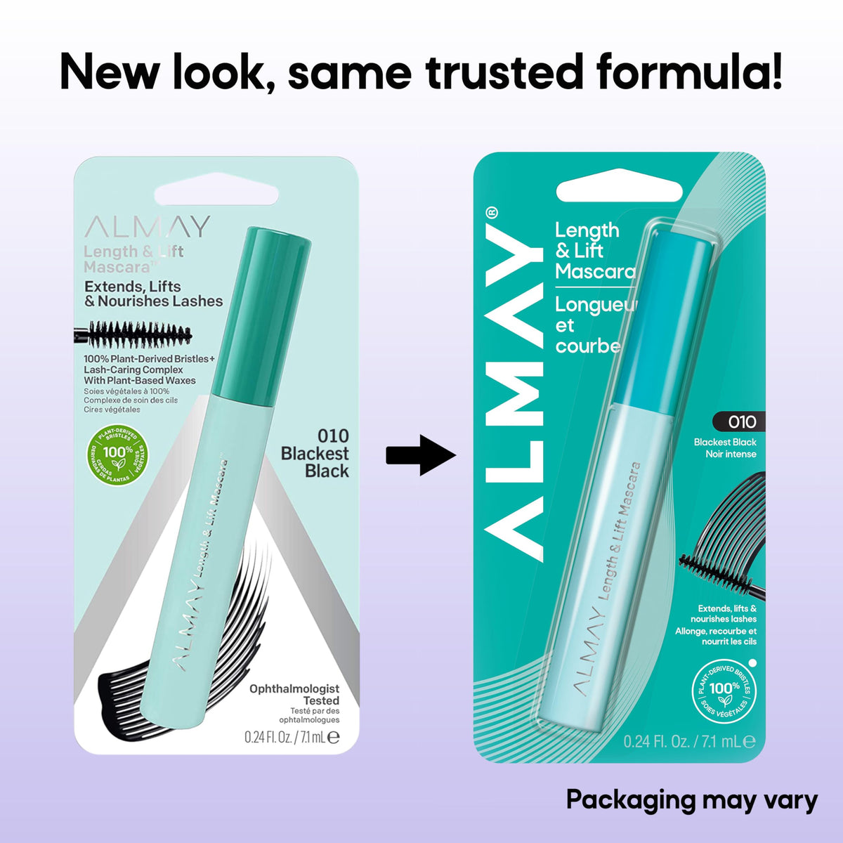 Almay Length & Lift Mascara, 10 Blackest Black, 1 Count Almay