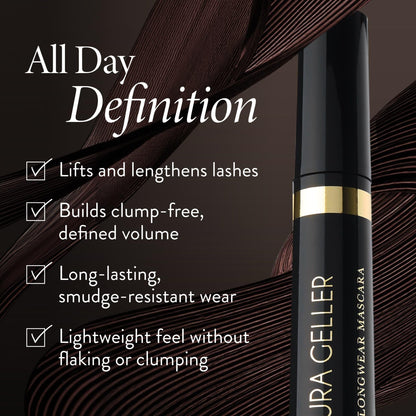 LAURA GELLER Kajal Longwear Mascara – Black – Lengthen & Define LAURA GELLER NEW YORK