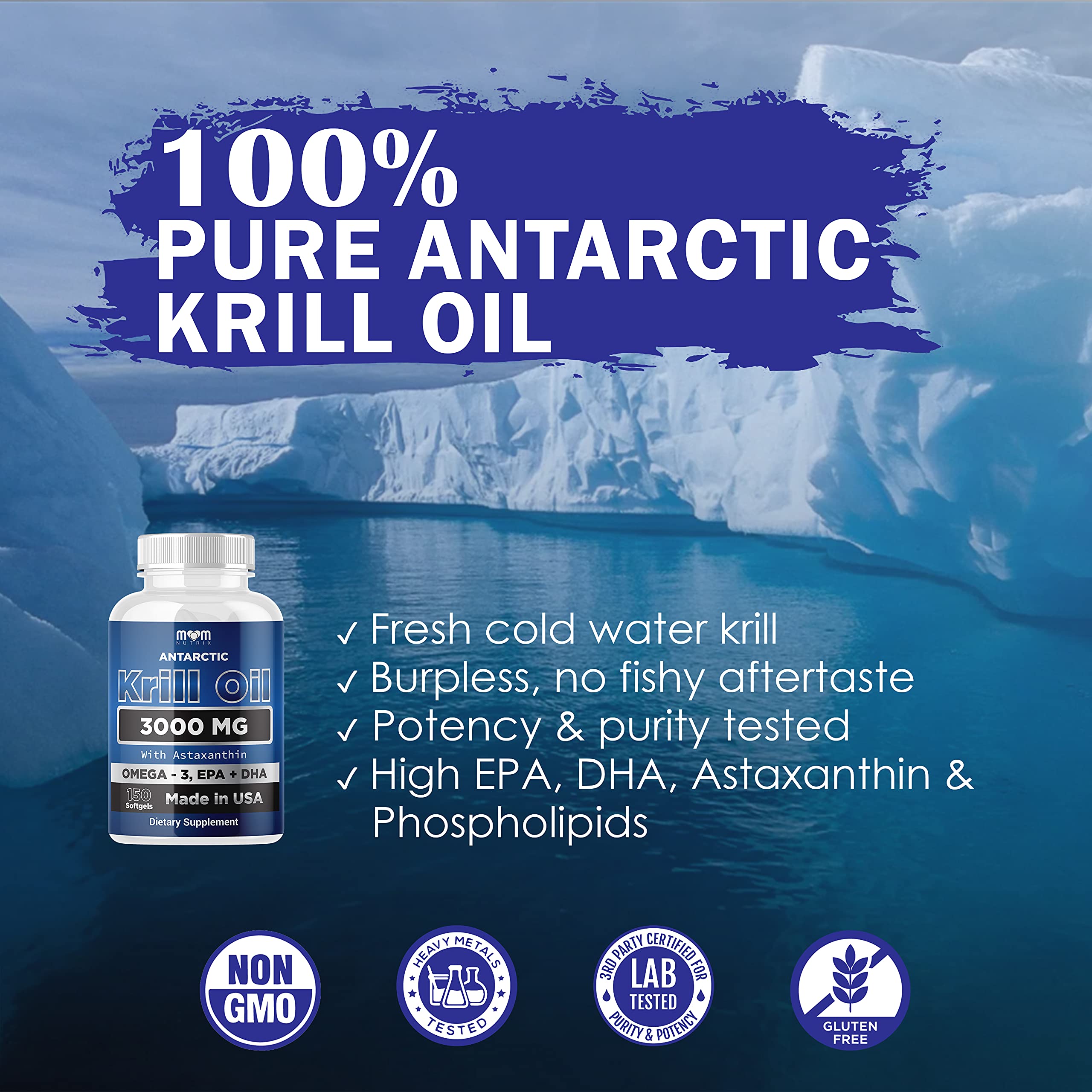 Dr. JOEL'S MOM NUTRIX Antarctic Krill Oil Supplement - 3000 mg Per Serving - 150 Softgel Dr. JOEL'S buy australia supplements
