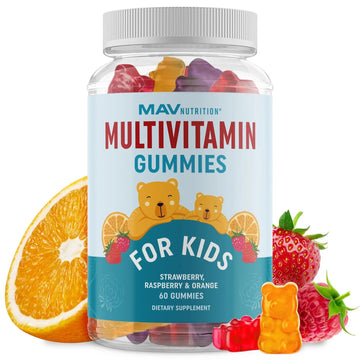 Kids Multivitamin Gummies | Vitamins A, B, C, D & Zinc for Immunity, Growth & Development | Daily Multivitamins for Children Ages 2+ | MAV NUTRITION buy australia supplements