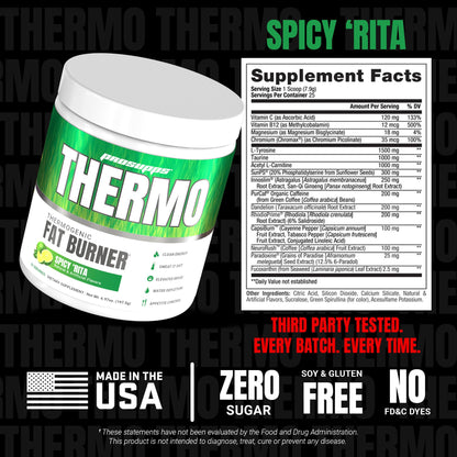 ProSupps Thermogenic Fat Burner Powder, Molten Mango - Weight Loss & Metabolism Booster Pre Workout Supplement for Women & Men - Supports Appetite Control & Boosts Energy - Gluten-Free - 25 Servings