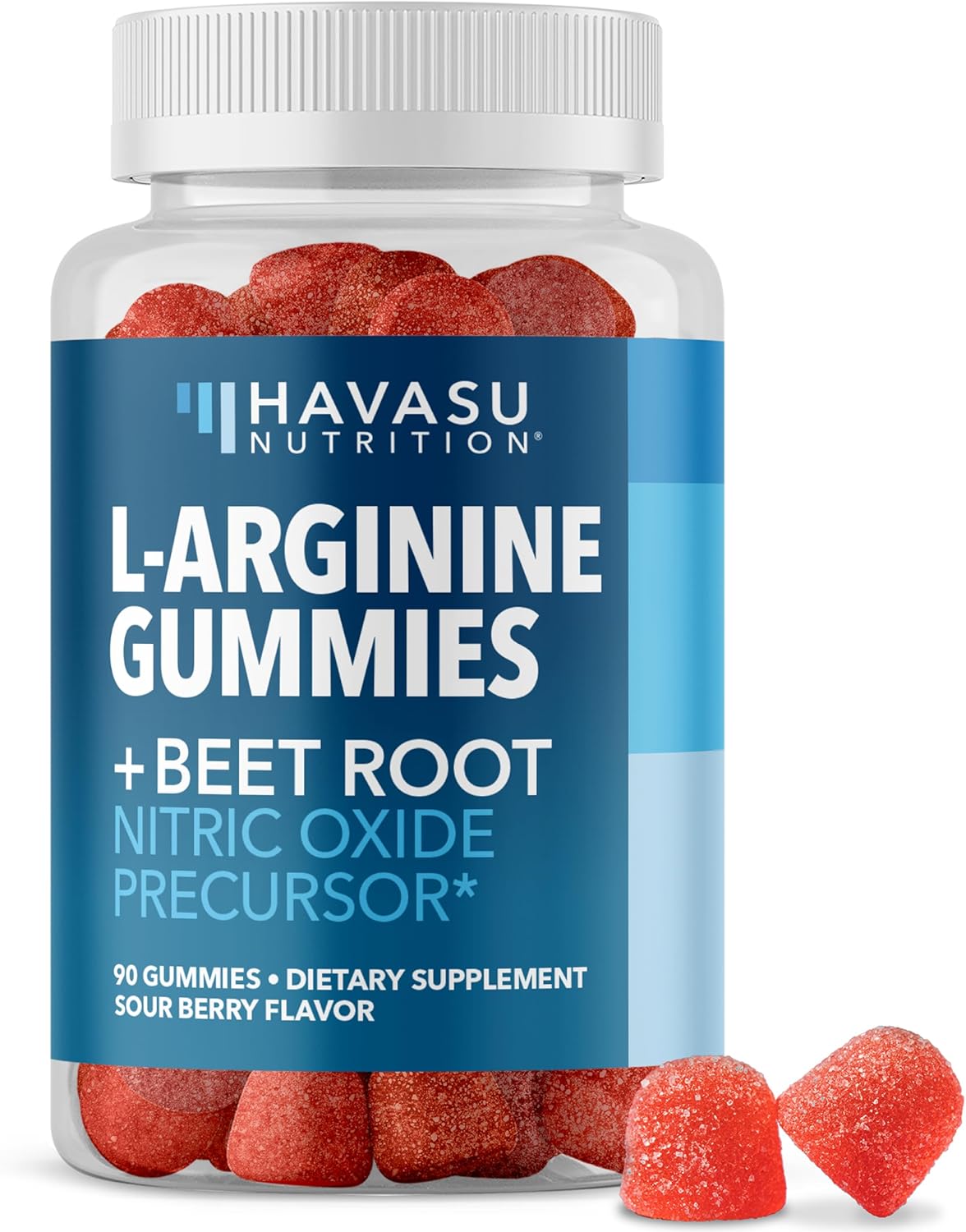 L-Arginine with L-Citrulline and Beet Root Gummies, Sour Berry, 30 Servings | Vegan, Non-GMO Nitric Oxide Supplement for Energy, Endurance, and Recovery Support, Energizing Sour Berry Flavor Gsupps Australia