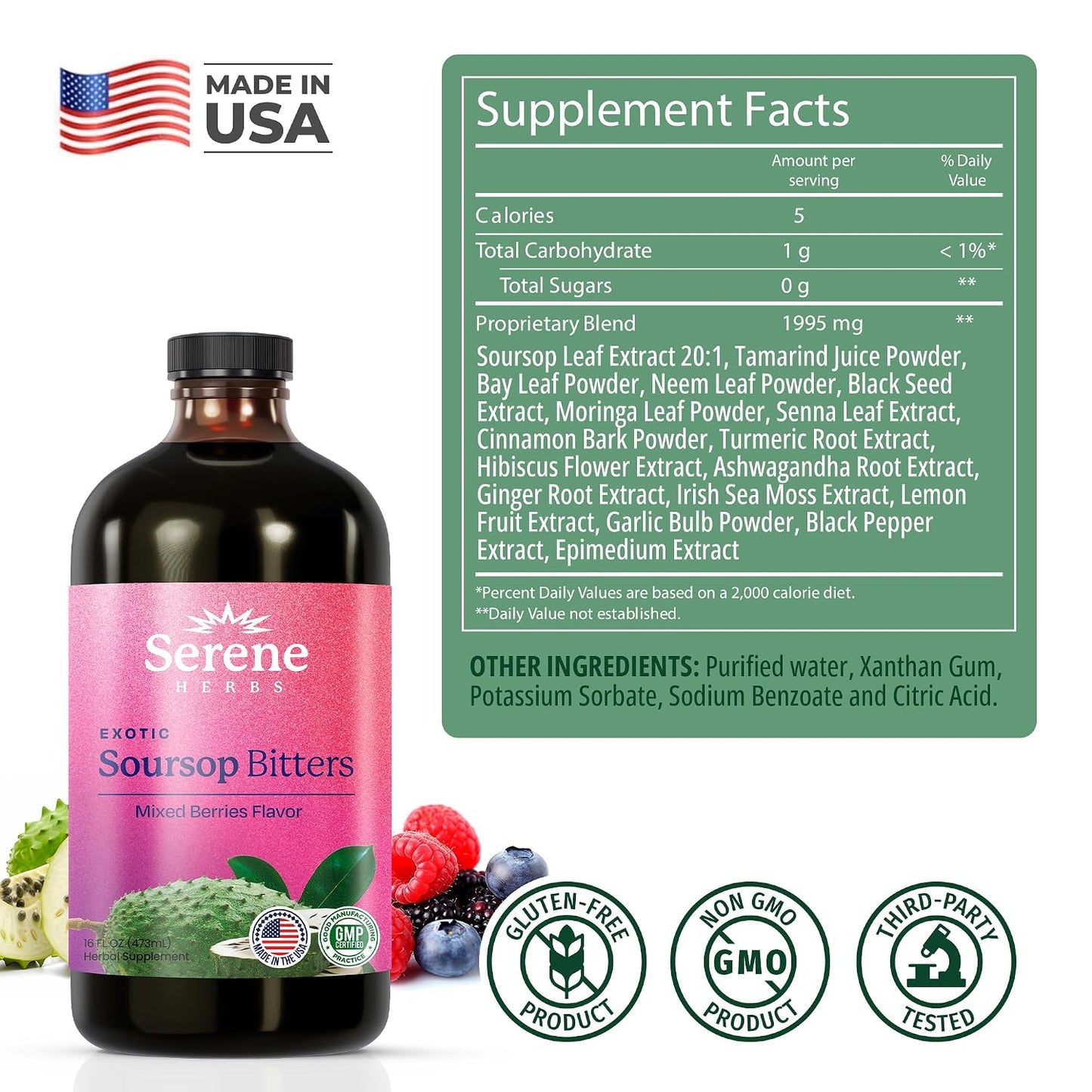 Sweet Support Stack – Soursop Capsules + Mixed Berry Bitters