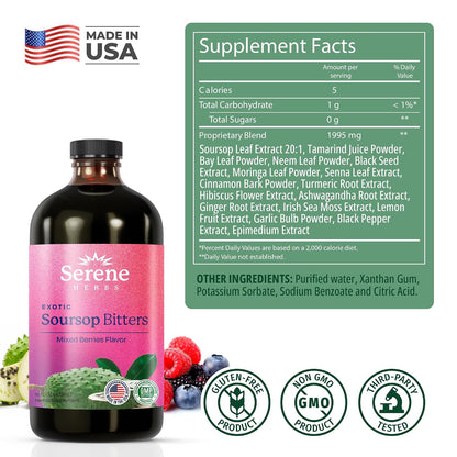 Sweet Support Stack – Soursop Capsules + Mixed Berry Bitters