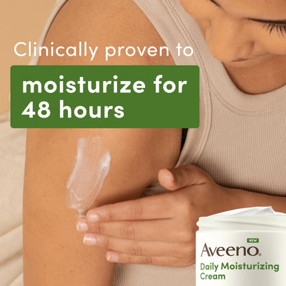 Aveeno Daily Moisturizing Cream with Prebiotic Oat & Shea Butter for Body, Face & Hands Moisturizer Cream Aveeno