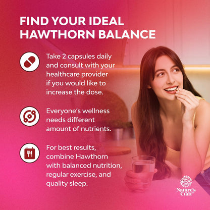 High Strength Hawthorn Berry Capsules - Pure Antioxidant Hawthorn Berry Supplement with Leaf & Flower Extract 4:1 for Healthy Heart & Digestion - Energy Support for Men & Women - 120 Count Pack Gsupps Australia