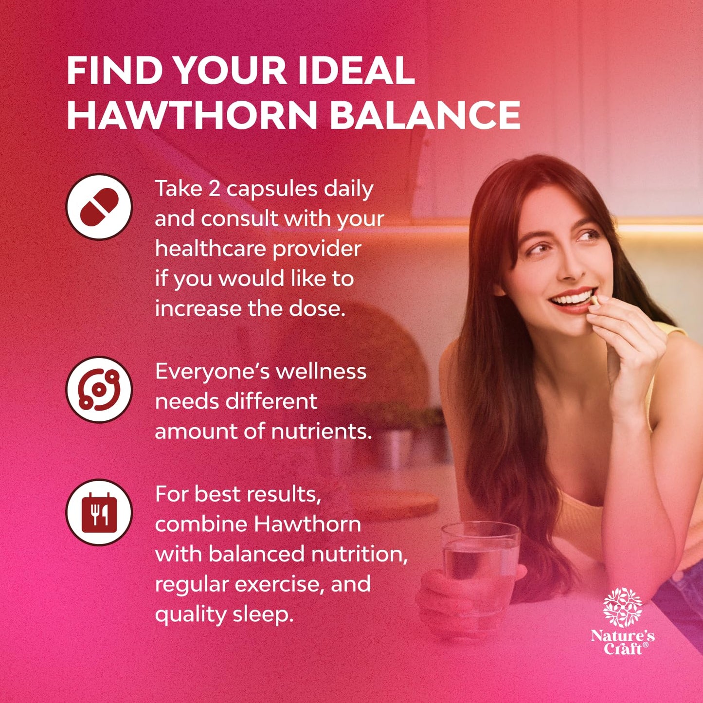 High Strength Hawthorn Berry Capsules - Pure Antioxidant Hawthorn Berry Supplement with Leaf & Flower Extract 4:1 for Healthy Heart & Digestion - Energy Support for Men & Women - 120 Count Pack Gsupps Australia