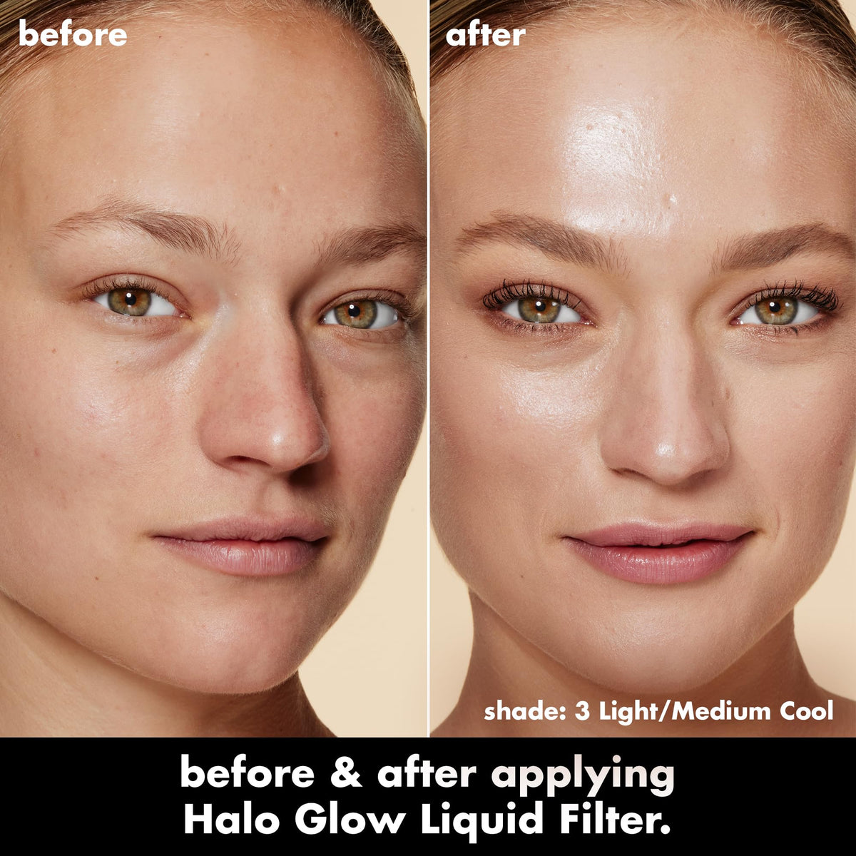 e.l.f. Halo Glow Liquid Filter, Complexion Booster For A Glowing, Soft-Focus Look, Infused With Hyaluronic Acid, Vegan & Cruelty-Free, 3 Light/Medium e.l.f.