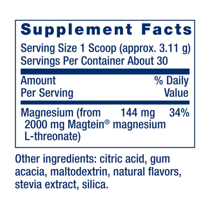 Life Extension Neuro-Mag Magnesium L-Threonate Powder (Tropical Punch) - Ultra-Absorbable Magnesium - Supports Memory, Focus, Cognitive Function & Mood - Life Extension