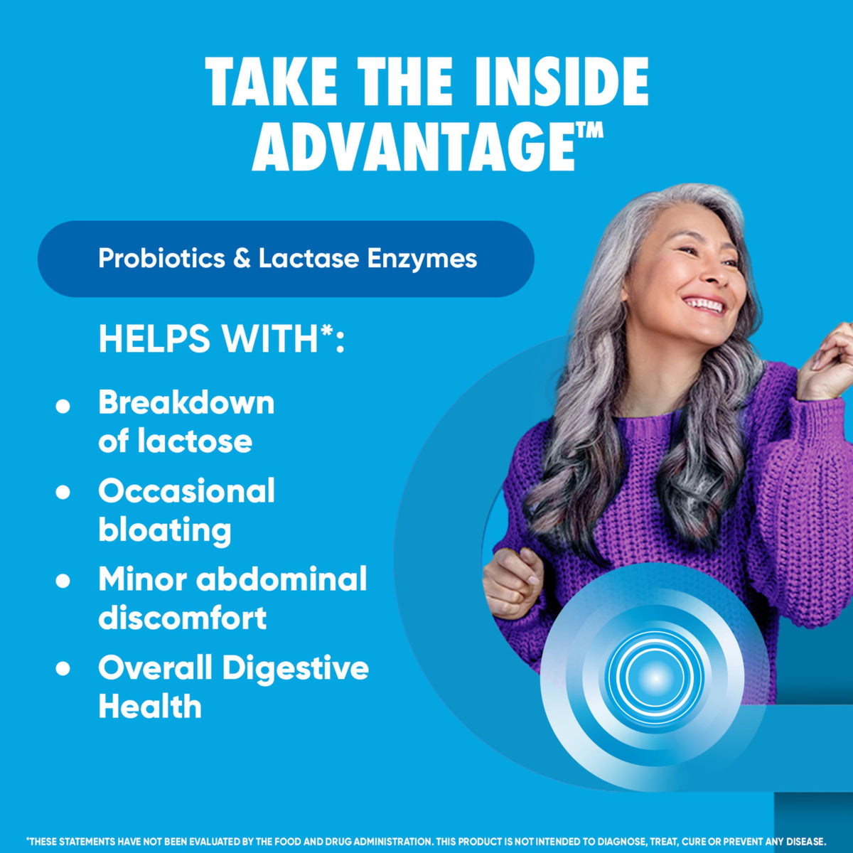 Digestive Advantage Lactose Defense Capsules (96 Count In A Box), Helps Breaks Down Lactose and Defend Against Digestive Upset Digestive Advantage