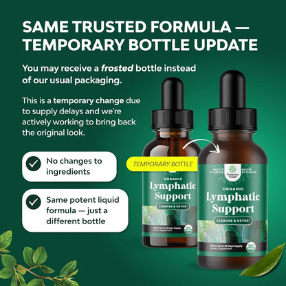 Organic Lymphatic Drainage Drops - Organic Cleavers & Echinacea - 2 Fl Oz | Herbal Lymphatic Complex - Immune Support Supplement with Organic Elderberry & Red Clover - Vegan, Non GMO - 30 Servings Gsupps Australia