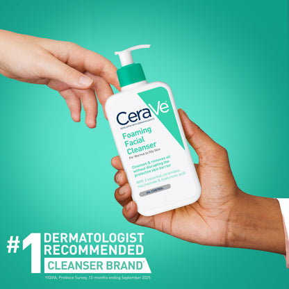 CeraVe Foaming Facial Cleanser, Face Wash for Oily Skin, 16fl oz CeraVe