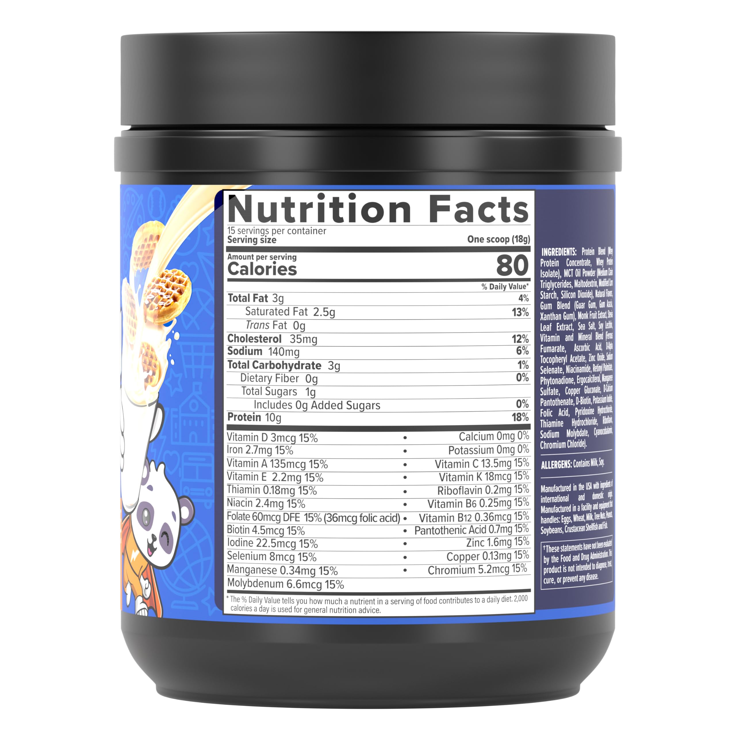 InnoSupps Power Up Protein for Kids Wow Waffle Flavor: Delicious Whey Nutrition InnoSupps buy australia supplements