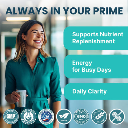 4-in-1 Calcium Supplements for Women & Men - Calcium Citrate with D3 K2 Vitamin 5000 IU - Calcium 600mg with Vitamin D3 K2 - Everyday Vitality Supplement - PrimeMD
