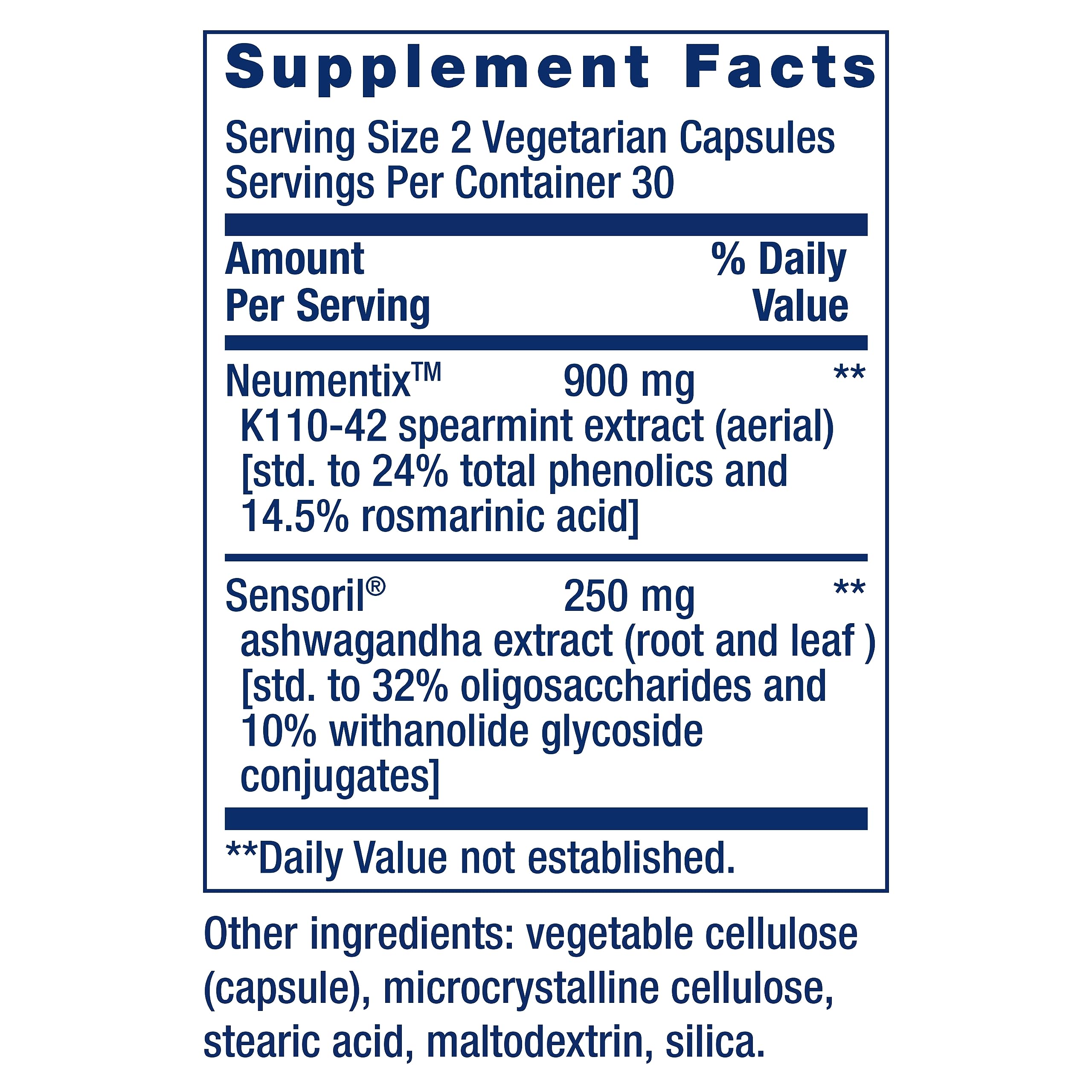 Life Extension Ashwagandha Plus Calm & Focus, ashwagandha Extract, Spearmint Extract, Focus, Attention, Relaxation, Advanced Formula, 60 Vegetarian Capsules Life Extension buy australia supplements