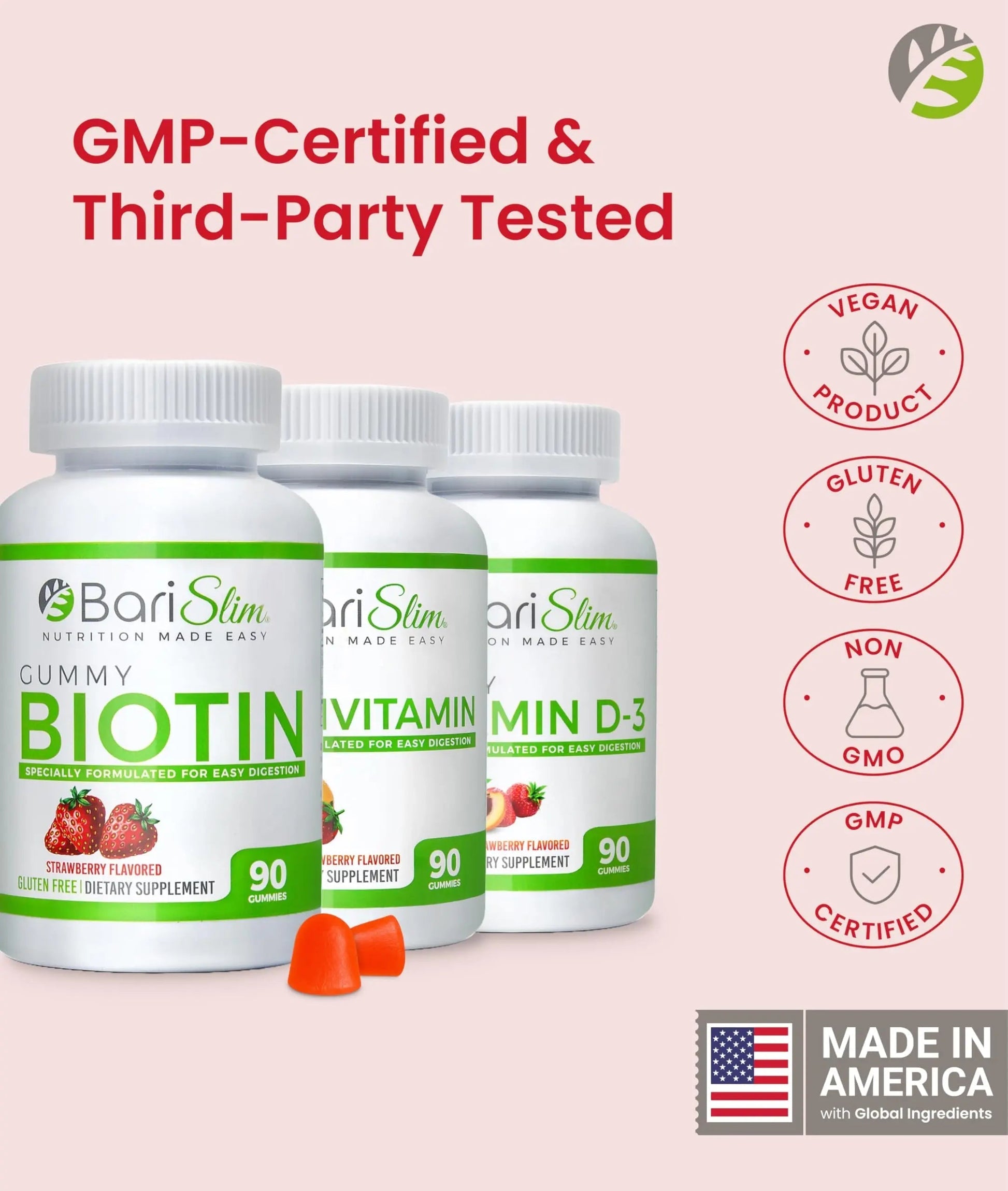 BariSlim Bariatric Multivitamin Gummies - Specially Formulated Gummy Vitamin for Patients After Weight Loss Surgery BariSlim buy australia supplements
