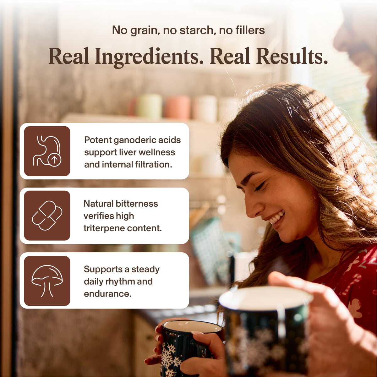 Real Mushrooms Reishi Mushroom Capsules - Handpicked Organic Mushroom Extracts Real Mushrooms