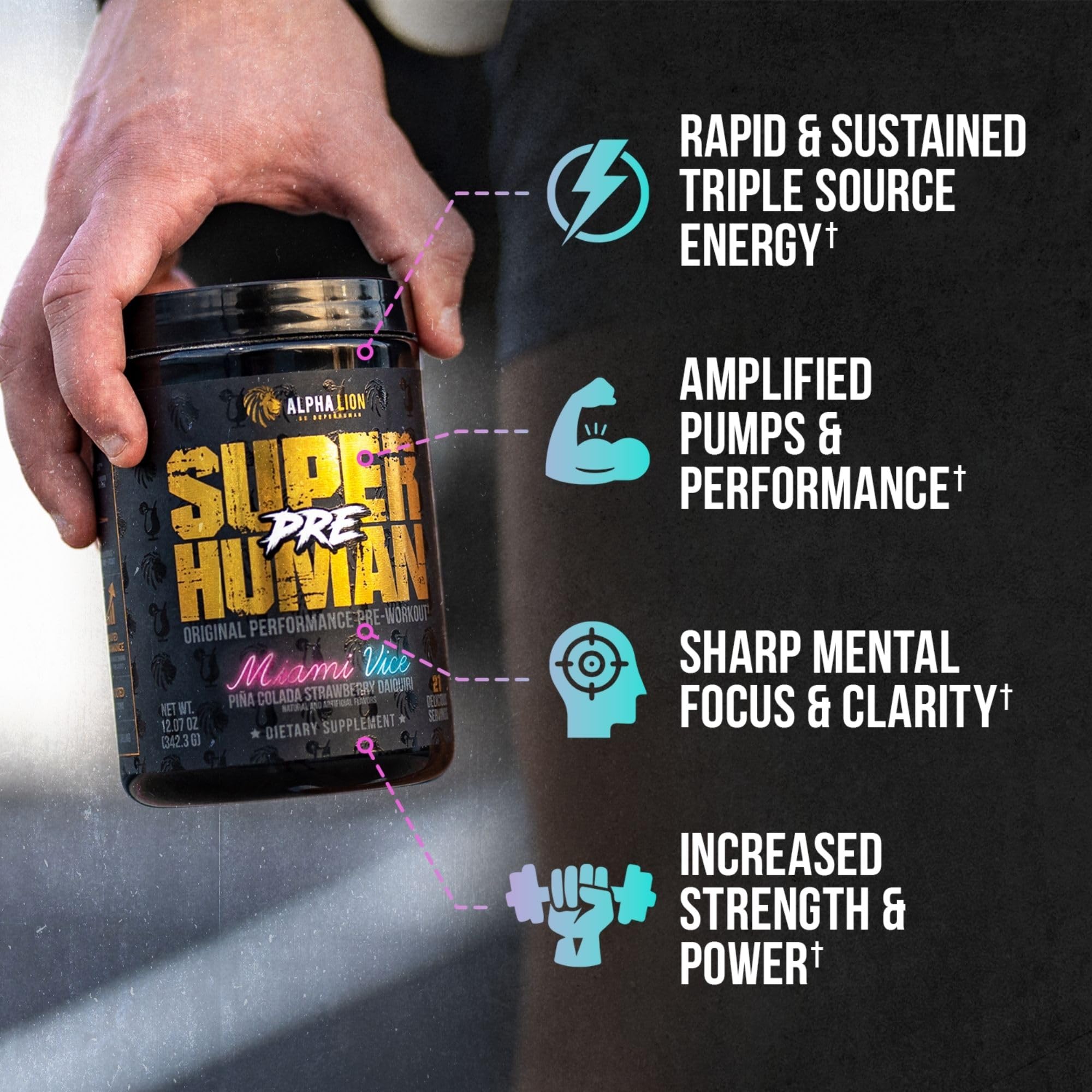ALPHA LION Superhuman Pre Workout Powder & Post Workout Recovery Bundle ALPHA LION buy australia supplements