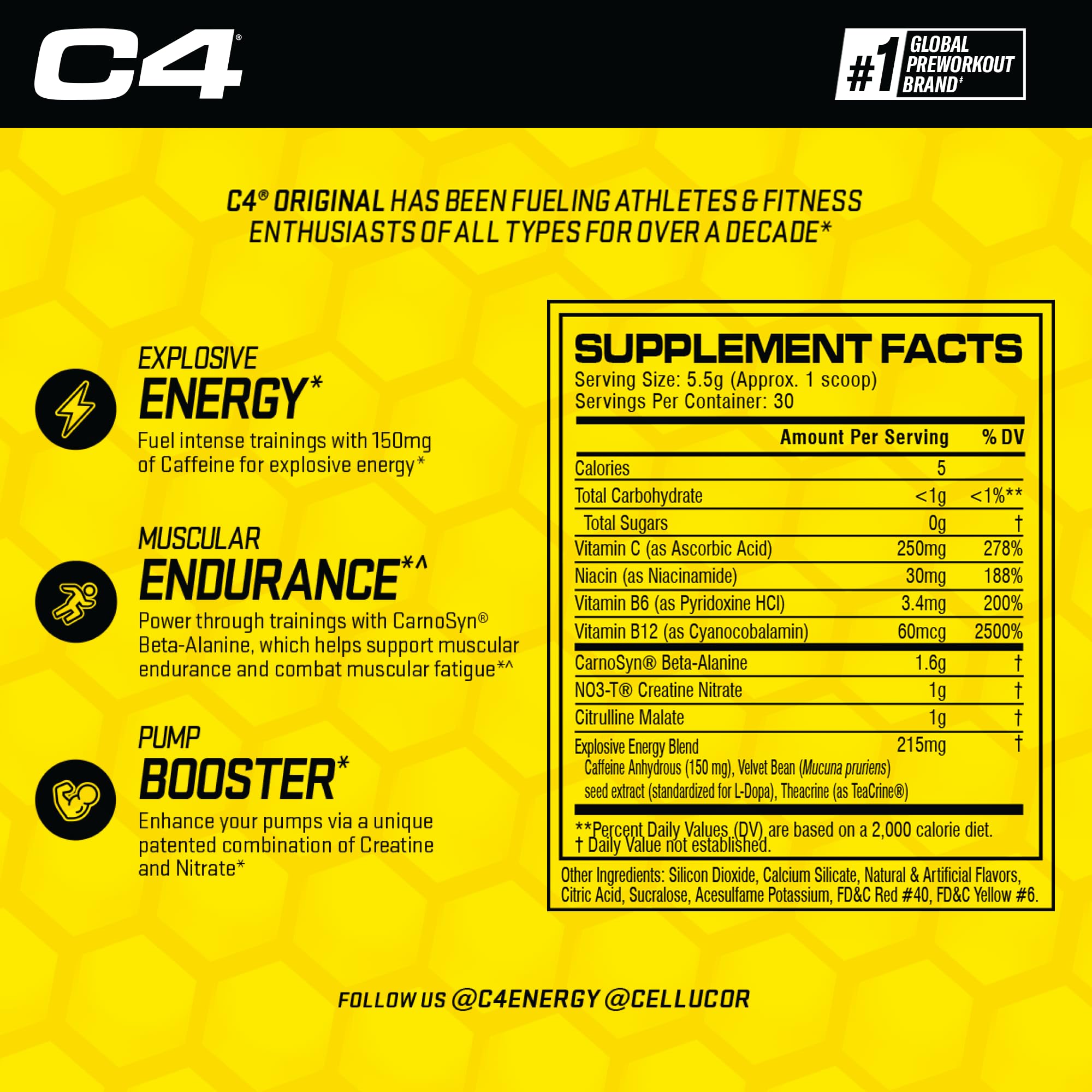 Cellucor C4 Original Pre Workout Powder Strawberry Watermelon Ice Sugar Free Preworkou Cellucor buy australia supplements