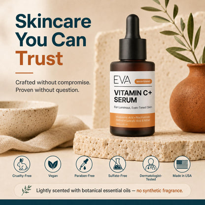 Eva Naturals Vitamin C Serum for Face with Retinol & Niacinamide, 1 oz Eva Naturals