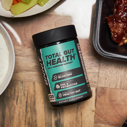 ONNIT Total Gut Health Daily Digestive Support, IGEN™ Non-GMO Tested Digestion Supplement for Women and Men with 7 Strains of Probiotics, ONNIT