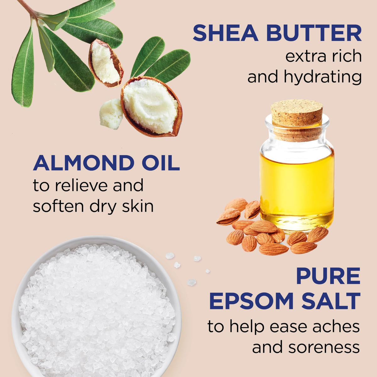 Dr Teal's Body Wash with Pure Epsom Salt, with Shea Butter & Almond Oil, 24 fl oz (Pack of 4) Dr Teal's