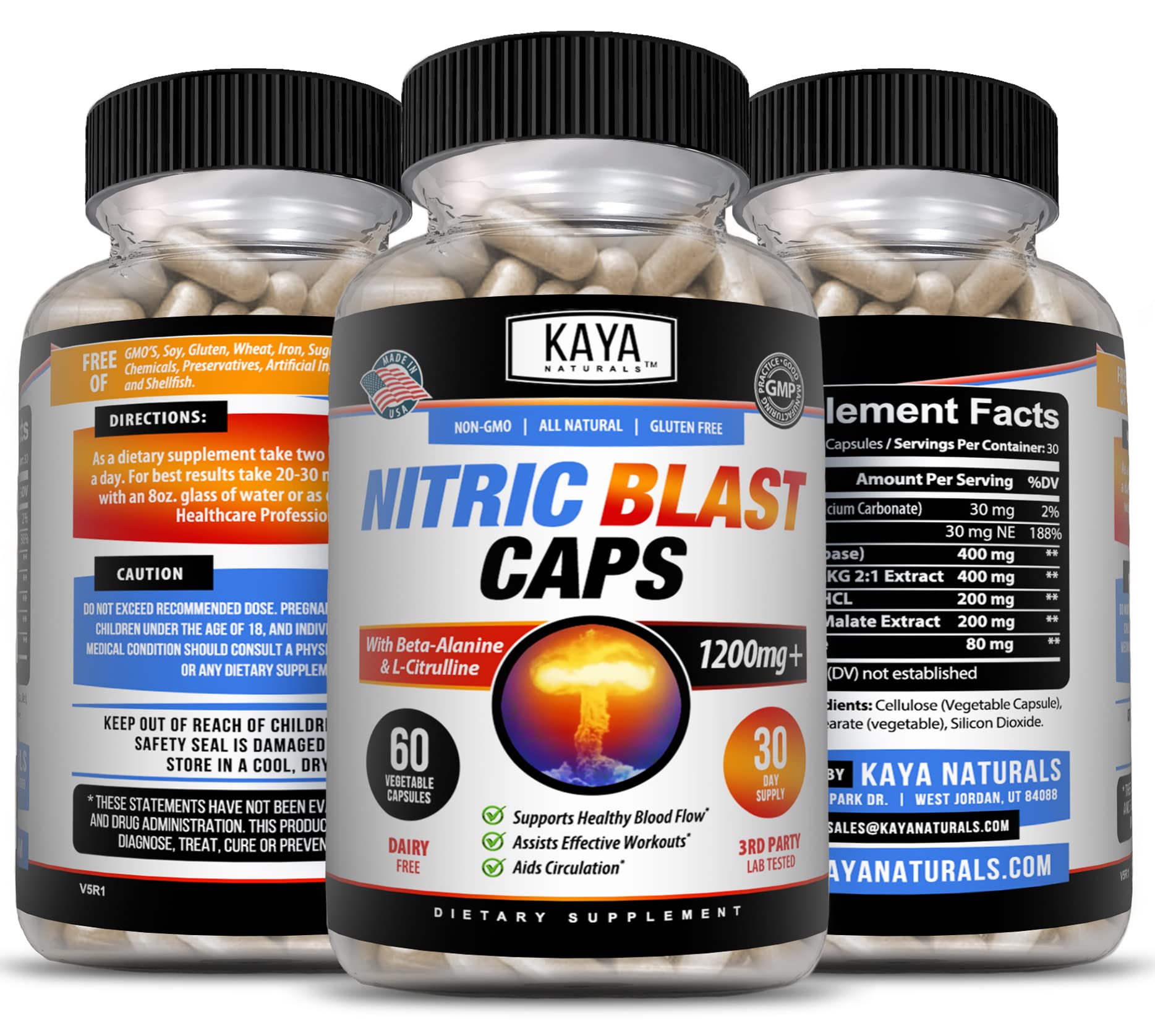 Kaya Naturals - Nitric Blast Potent All-Natural Herbal Supplement for Maximum Health Benefits Kaya Naturals buy australia supplements